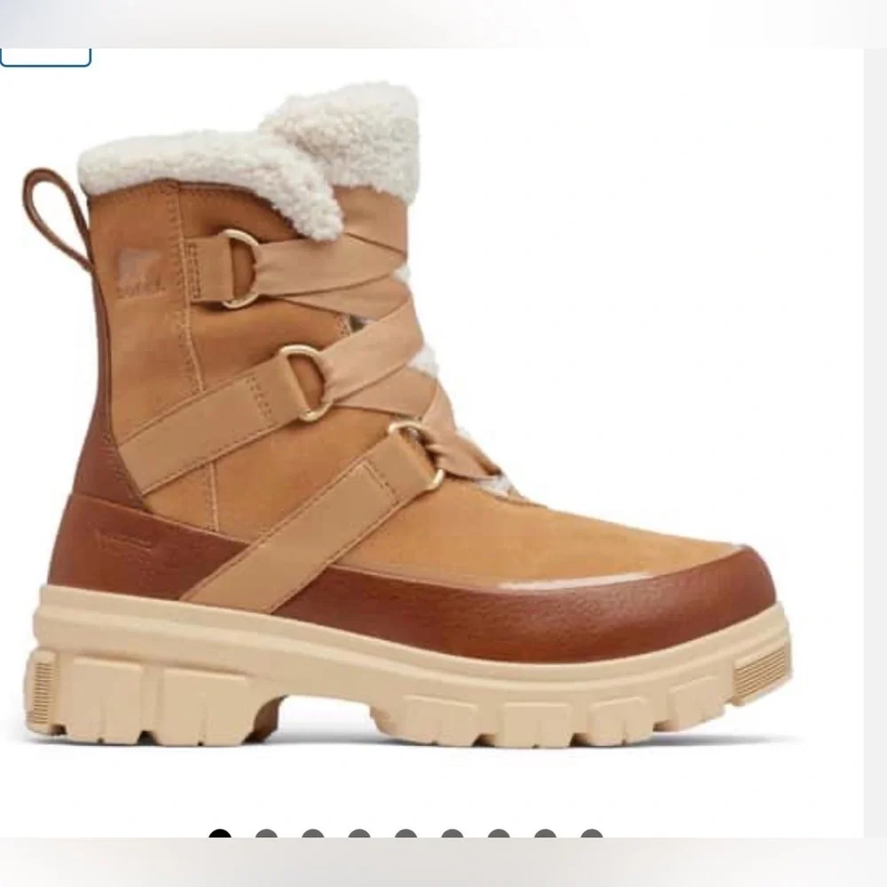 SOREL TÍVOLI Women's Brown and Cream Winter Boots